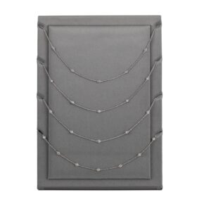 Simply Diamonds 4 slot Vertical Slant Display - STEEL GRAY